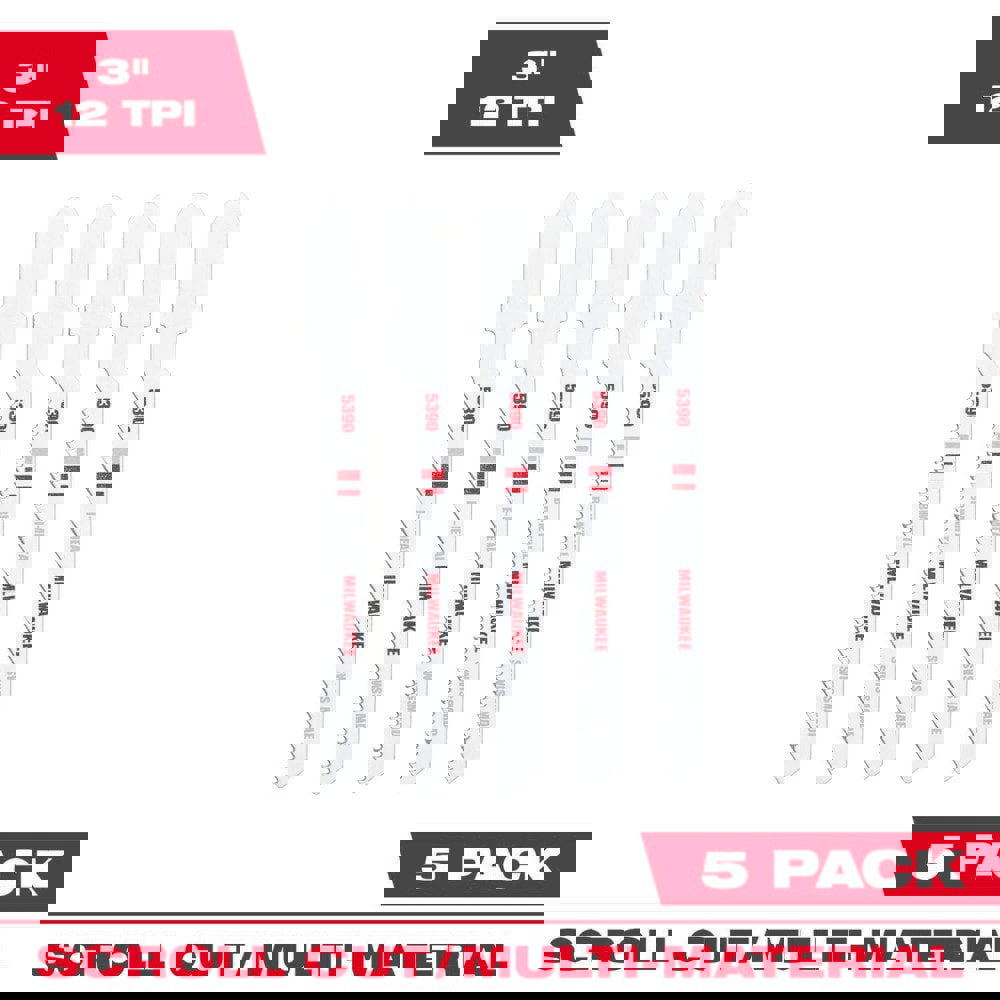 Jig Saw Bl Scroll 12T 3L 5Pk